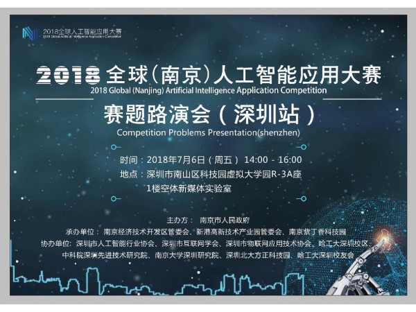 2018全球（南京）人工智能应用大赛巡